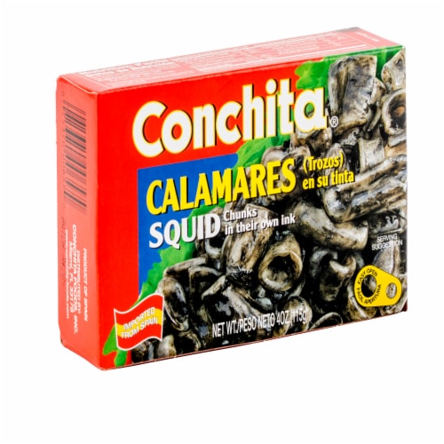 Conchita® Squid Chunks in Ink Perspective: front