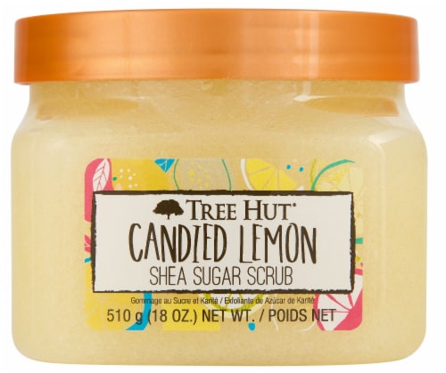 Tree Hut Candied Lemon Shea Sugar Scrub Perspective: front