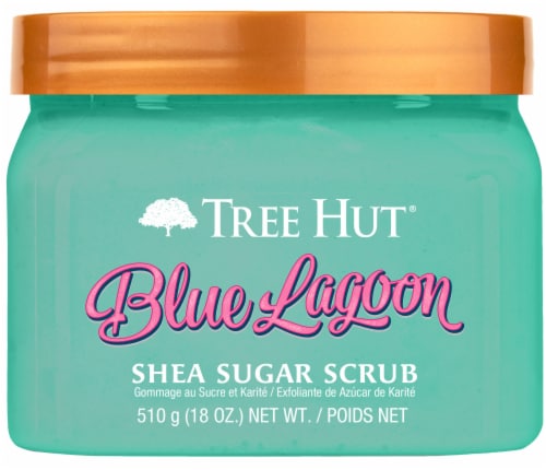 Tree Hut Blue Lagoon Shea Sugar Scrub Perspective: front