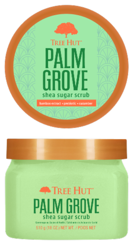 Tree Hut® Palm Grove Shea Sugar Scrub Perspective: front