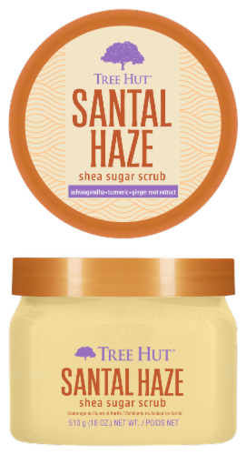 Tree Hut® Santal Haze Shea Sugar Scrub Perspective: front