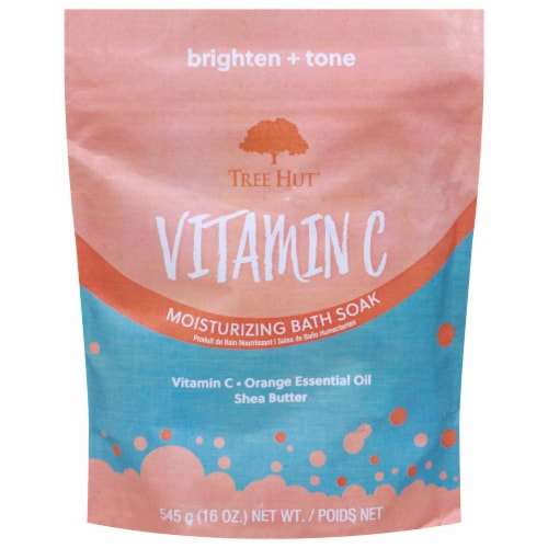 Tree Hut Moisturizing Bath Soak with Vitamin C Perspective: front