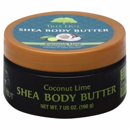 Tree Hut Coconut Lime Shea Body Butter Moisturizers Perspective: front