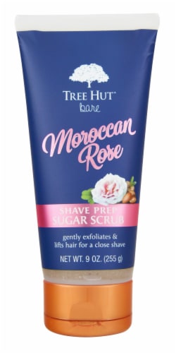 Tree Hut Bare® Moroccan Rose Shave Prep Sugar Scrub Perspective: front