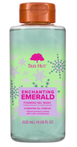 Tree Hut® Enchanted Enerald Foaming Gel Body Wash Perspective: front