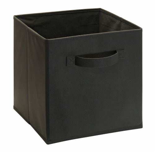 ClosetMaid Cubeicals Fabric Storage Bin - Charcoal Grey Perspective: front