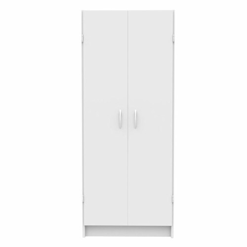 ClosetMaid 896700 12.5 x 24 x 59.5 Inch Adjustable 4 Shelf Pantry Cabinet, White Perspective: front