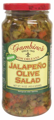 Gambino's Medium Jalapeno Olive Salad Perspective: front