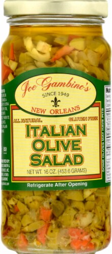 Gambino's Italian Olive Salad Perspective: front