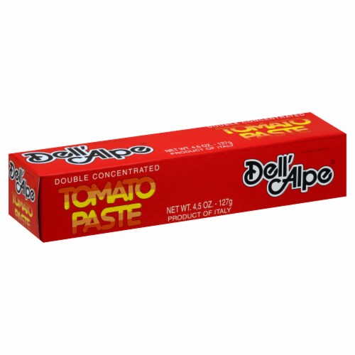 Dell Alpe 21573 Tomato Paste Tube - 4.5 oz. Perspective: front