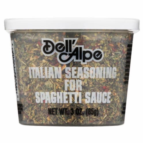 Dell'Alpe Italian Seasoning for Spaghetti Sauce Perspective: front