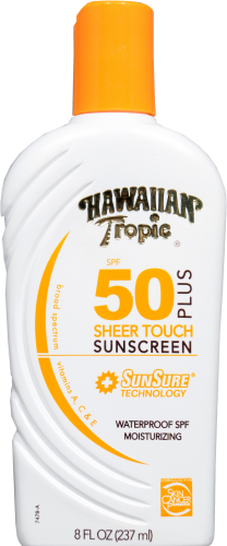Hawaiian Tropic SPF 50 Sunblock Perspective: front