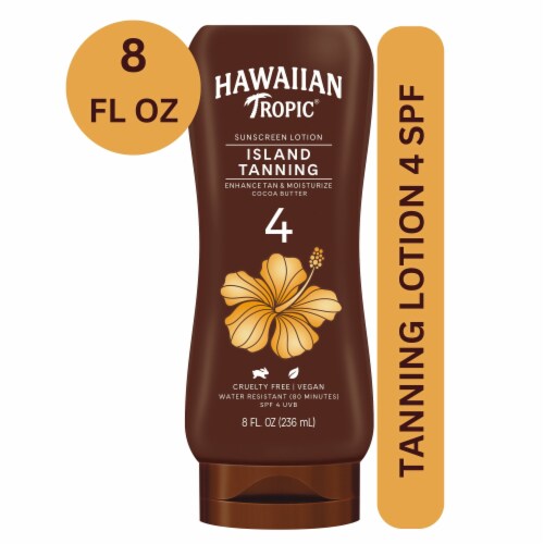 Hawaiian Tropic Dark Tanning SPF 4 Lotion Perspective: front