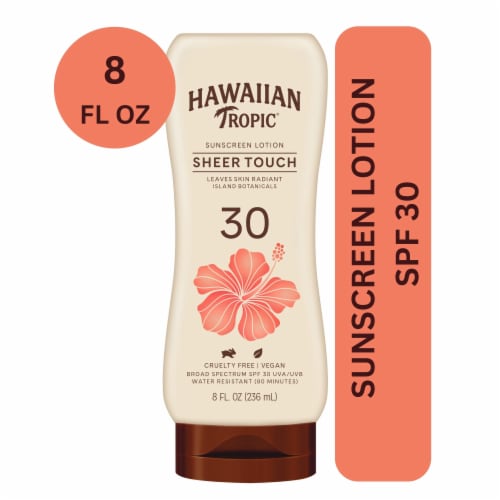 Hawaiian Tropic Sheer Touch SPF 30 Sunscreen Lotion Perspective: front