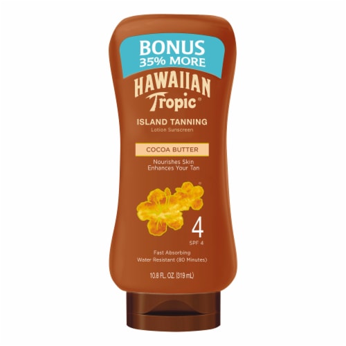 Hawaiian Tropic Dark SPF4 Tanning Lotion Perspective: front
