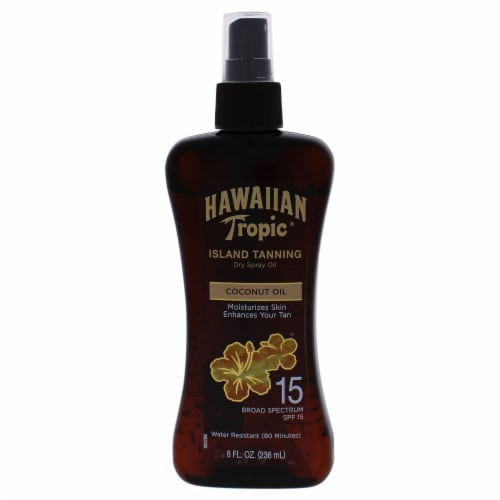 Hawaiian Tropic Protective Tanning Oil SPF 15 Sunscreen Spray, 8 oz Fry’s Food Stores