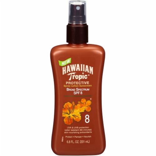 Hawaiian Tropic SPF 8 Protective Lotion Perspective: front