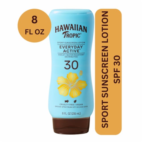 Hawaiian Tropic Everyday Active SPF 30 Sunscreen Lotion Perspective: front