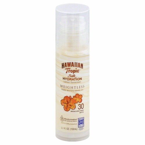 Hawaiian Tropic Silk Hydration Weightless Lotion SPF 30 Perspective: front