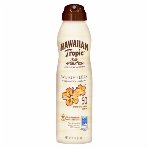 Hawaiian Tropic® Weightless Hydration Sunscreen Spray SPF 50 Perspective: front