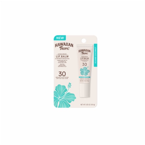 Hawaiian Tropic® Island Coconut Lip Balm Sunscreen SPF 30  with 12 hour Moisturization
