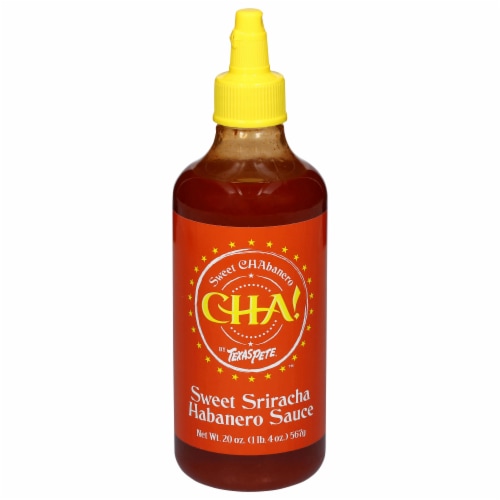 Texas Pete® Sweet CHAbanero Sweet Sriracha Habanero Sauce Perspective: front