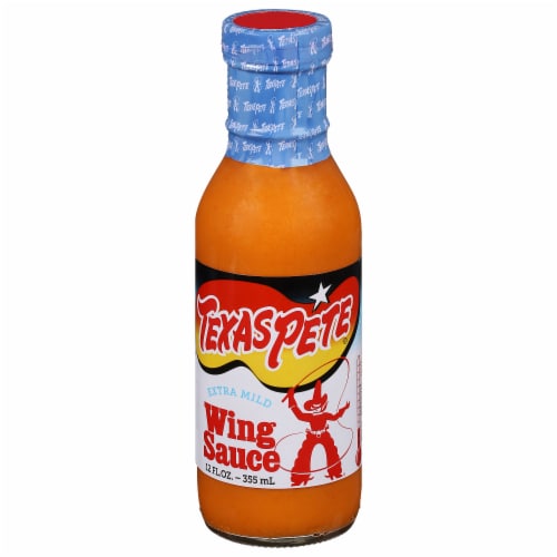 Texas Pete Extra Mild Wing Sauce Perspective: front