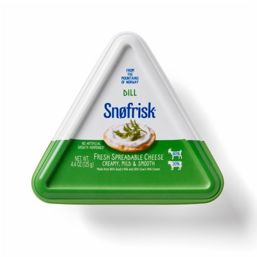 Snofrisk Dill Fresh Spreadable Cheese Perspective: front