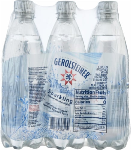 Gerolsteiner® Sparkling Bottled Water Perspective: front