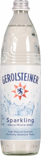 Gerolsteiner® Sparkling Bottled Mineral Water Perspective: front