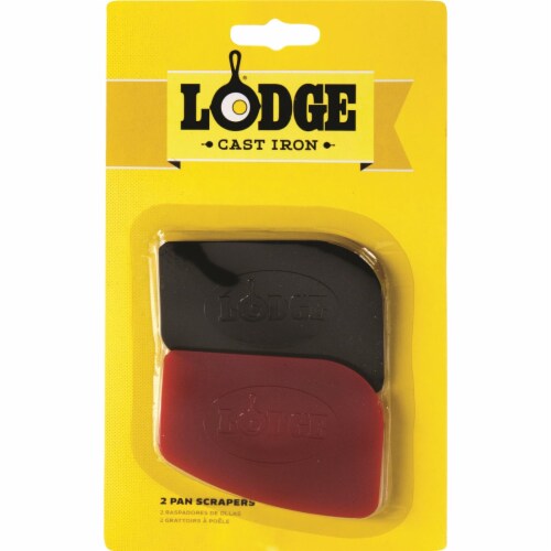 Lodge Scraper Combo Pan and Grill Scraper, Red/Black