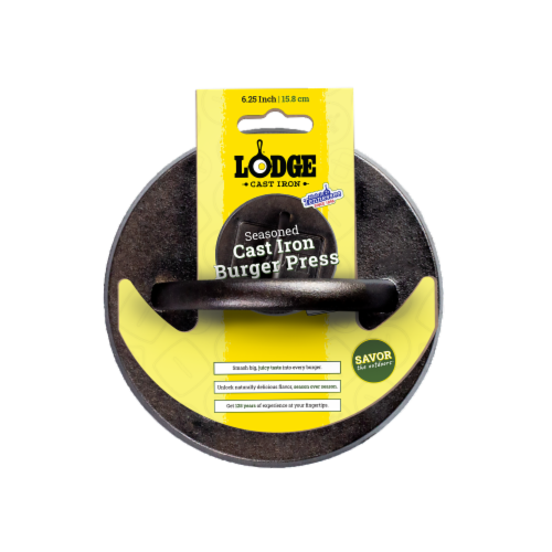 Lodge Burger Press Seasoned Cast Iron Perspective: front
