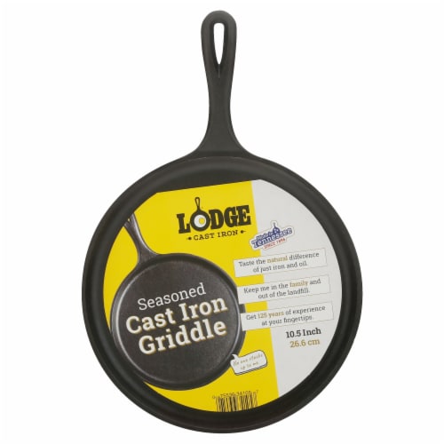 Lodge Round Cast Iron Griddle - Black, 1 - Fry's Food Stores