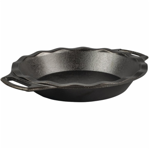 Lodge Seasoned Cast Iron Pie Pan Perspective: front