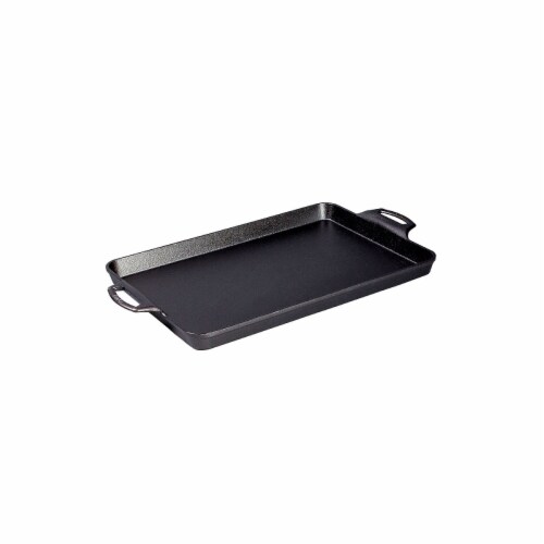Lodge Seasoned Cast Iron 15.5 x 10.5 Inch Baking Pan Black BW15BP