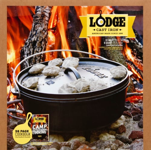 Lodge Cast Iron Camp Dutch Oven - Black, 1 ct - Fry's Food Stores