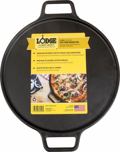 Lodge Cast Iron Baking Pan - Black Perspective: front