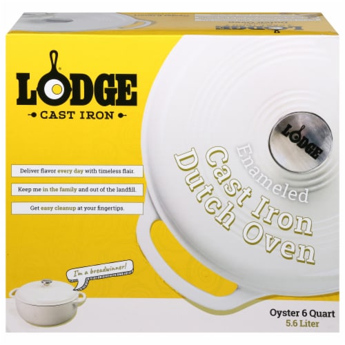 Lodge Oyster Dutch Oven with Lid Perspective: front