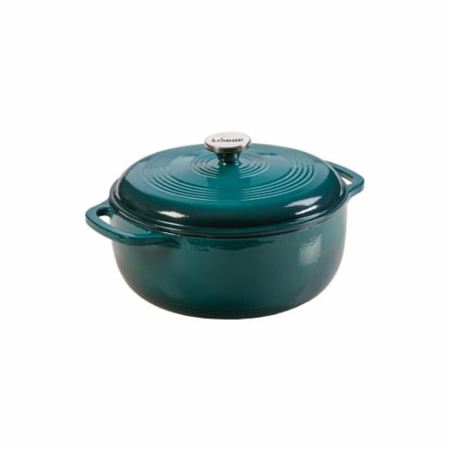 Lodge Enameled Cast Iron Dutch Oven 6 Lagoon 1 ct City Market