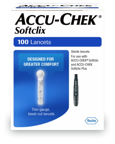Accu-Chek Softclix Lancets Perspective: front