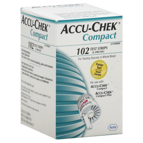 Accuchek Compact Strip Perspective: front