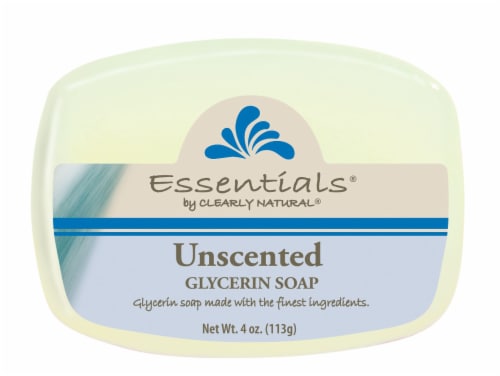 Essentials by Clearly Glycerin Unscented Glycerin Soap, 4 oz