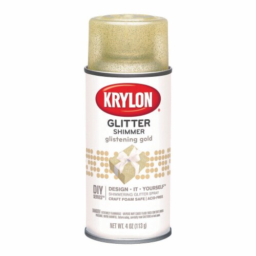 Krylon® Glistening Gold Glitter Shimmer Spray Perspective: front