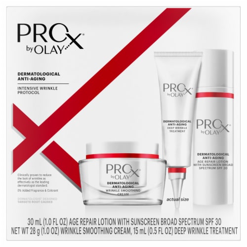 Zeeslak Intrekking Bladeren verzamelen Olay Professional Pro X Intensive Wrinkle Protocol Kit, 1 ct - QFC