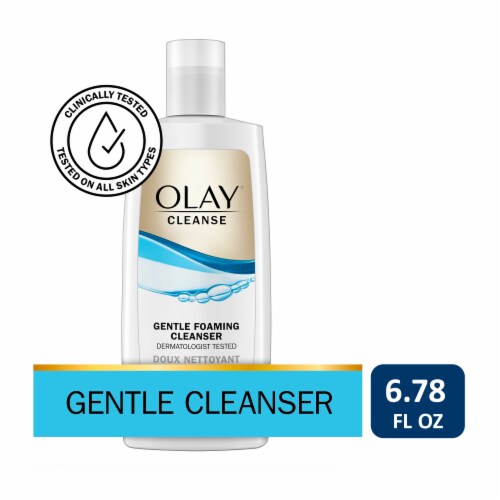Olay Face Wash Gentle & Foaming for Sensitive Skin Perspective: front