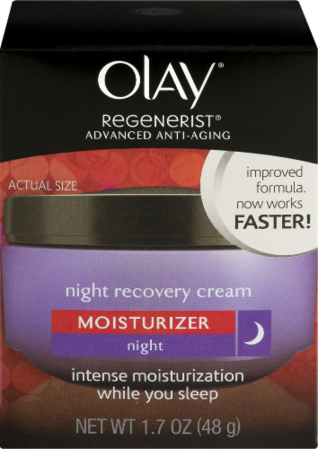 Olay Regenerist Advanced Anti-Aging Night Recovery Moisturizer Cream Perspective: front