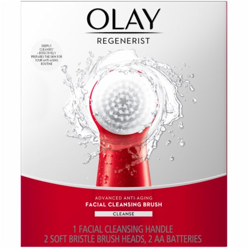Olay Regenerist Advanced Anti-Aging Facial Cleansing Brush Kit Perspective: front