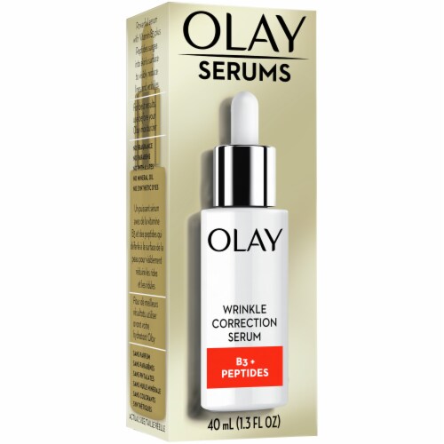 Olay Vitamin B3 + Collagen Peptides Wrinkle Correction Serum Perspective: front