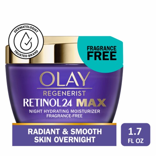Olay Regenerist Retinol Night Face Moisturizer 24 Max Perspective: front