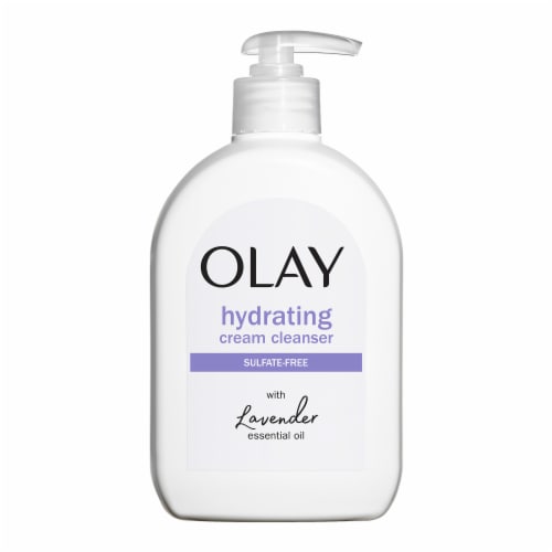 Olay Hydrating Cream Lavender Essential Oil Face Wash Perspective: front